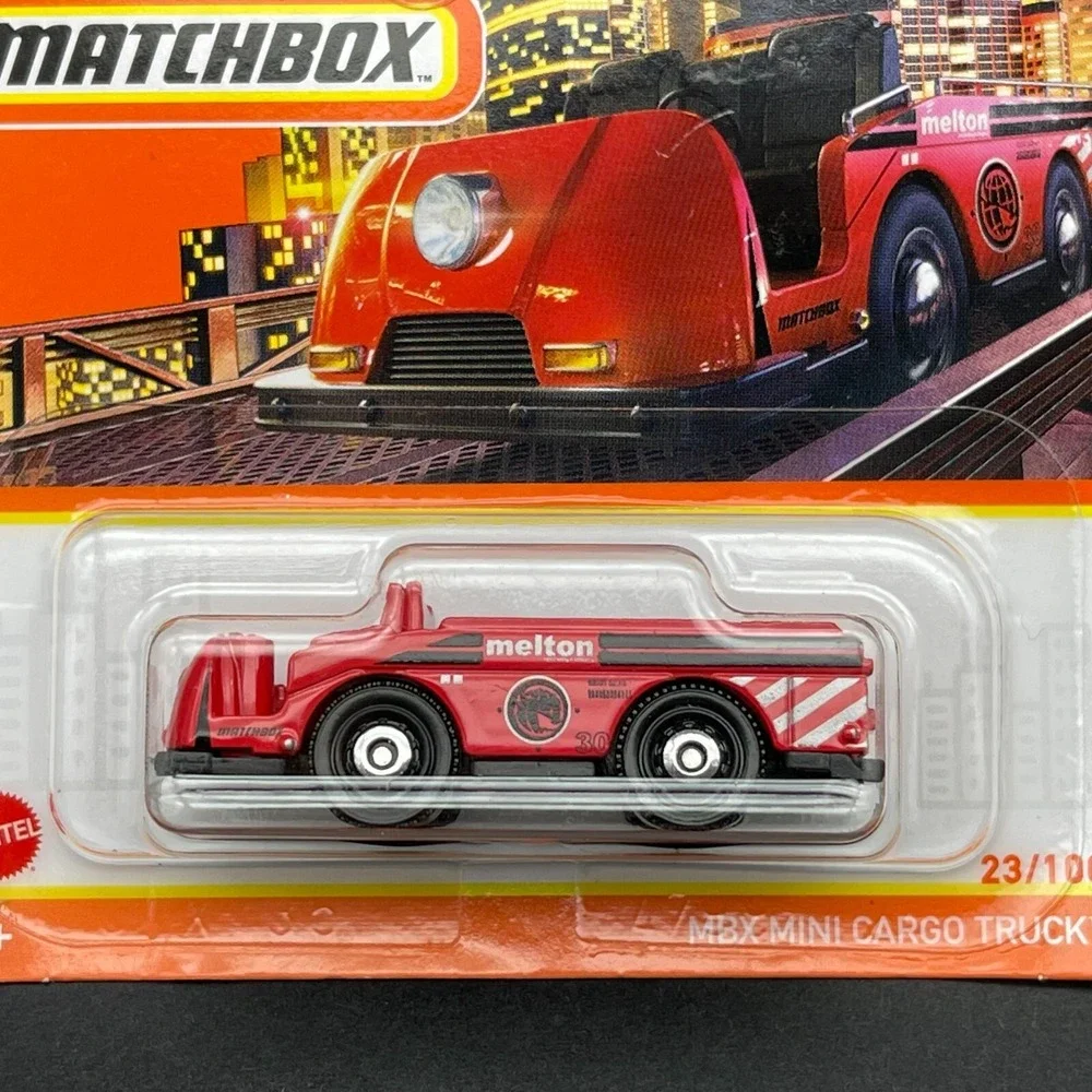 Matchbox MBX Mini Cargo Truck Melton Red Diecast 1/64 Scale #23/100 Short Card